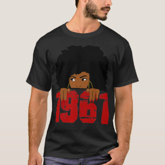 Born in 1961 60th Birthday 60 Years Old Black Wome T-shirt
