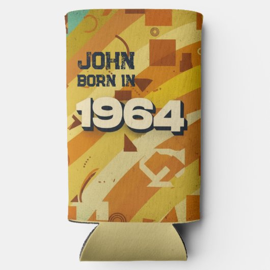 Born in 1964 - Geometric Design - Retro 60s - Name (Achterkant)