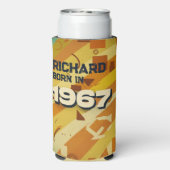 Born in 1967 - Geometric Design - Retro 60s - Name (Seltzer Achterkant)