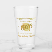 Born in 1976 50th birthday party drinks beer glas (Voorkant)