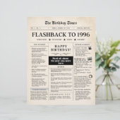 Born in 1996 Sepia Newspaper (Staand voorkant)