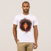 Born in Ruin Crowned in Fire – Dark Fantasy Anime T-shirt (Voorkant volledig)