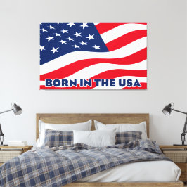 Born in the USA Canvas Afdruk