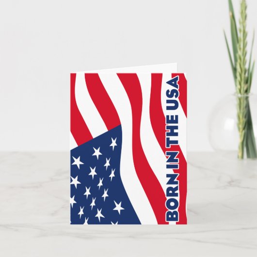 Born in the USA Feestdagen Kaart (Voorkant)