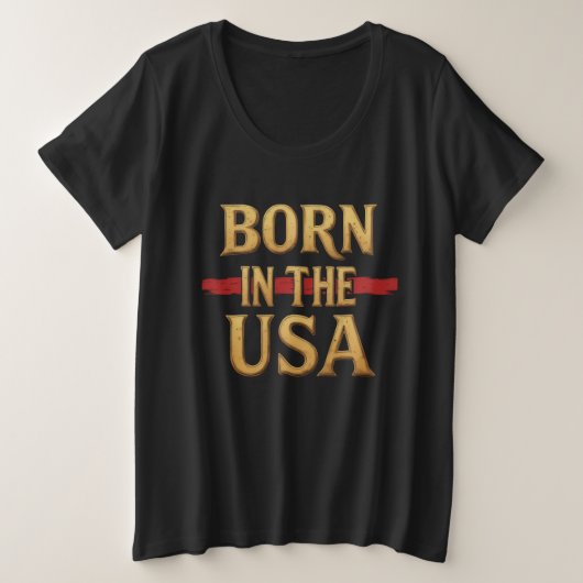 BORN IN THE USA T-Shirt (Design devant)