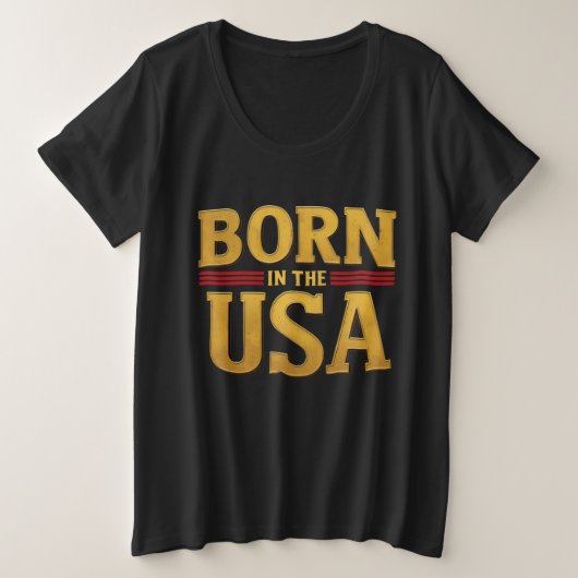 BORN IN THE USA T-Shirt (Design devant)
