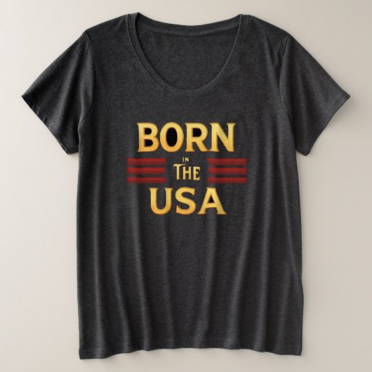 BORN IN THE USA T-Shirt (Design devant)