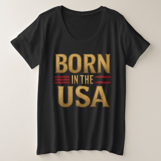 BORN IN THE USA T-Shirt (Design devant)