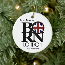  BORN London Ceramic Ornament