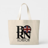 BORN London England Grote Tote Bag (Achterkant)