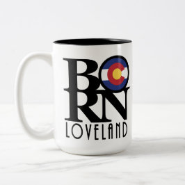 BORN Loveland Colorado15oz Tweekleurige Koffiemok