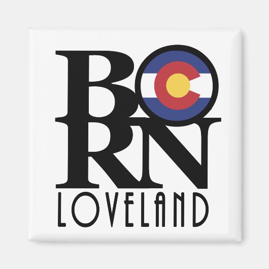BORN Loveland Colorado Magneet (Voorkant)