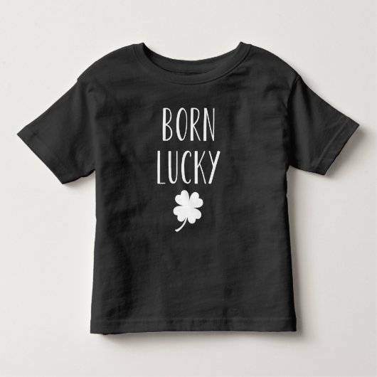 Born Lucky | Stortstaardag van Patrick Kinder Shirts (Voorkant)