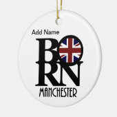 BORN Manchester England  Keramisch Ornament (Links)