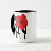 BORN Maui Red Hibiscus 15oz Mok (Voorkant links)