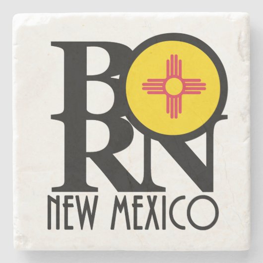 BORN New Mexico Stenen Onderzetter (Voorkant)