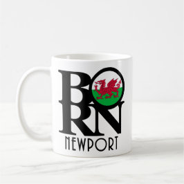 BORN Newport Wales 11oz Koffiemok