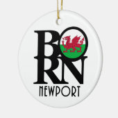 BORN Newport Wales Keramisch Ornament (Links)