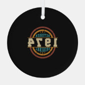 Born October 1974 Orginal Glas Ornament (Achterkant)