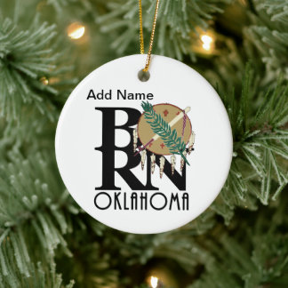 BORN Oklahoma Keramisch Ornament