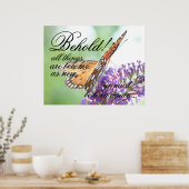 Born Opnieuw Butterfly Poster (Keuken)