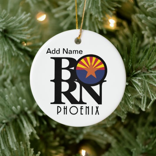 BORN Phoenix Arizona  Keramisch Ornament (Boom)