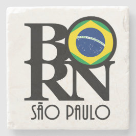 BORN Sao Paulo Brazilië Stenen Onderzetter