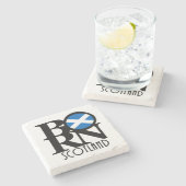 BORN Scotland Stenen Onderzetter (Zijkant)