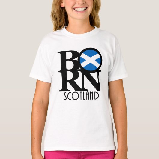 BORN Scotland T-shirt (Voorkant)