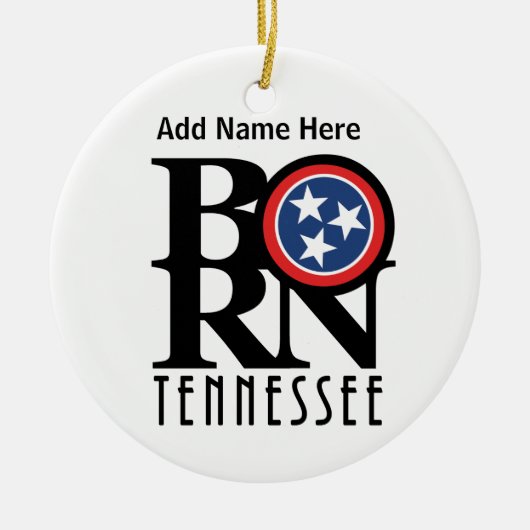 BORN Tennessee Keramisch Ornament (Voorkant)
