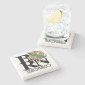 BORN Tishomingo, OK Stenen Onderzetter (Zijkant)