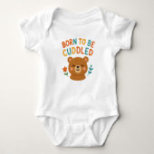 Born to Be Cuddled 🐘💪✨ Romper (Voorkant)