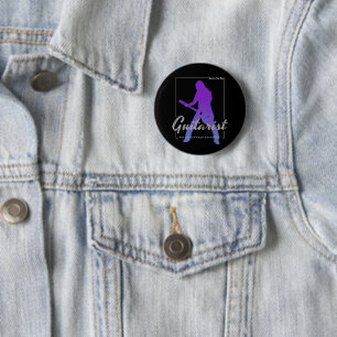 Born To Be Gitarist voor muzikanten en bandlid Ronde Button 5,7 Cm