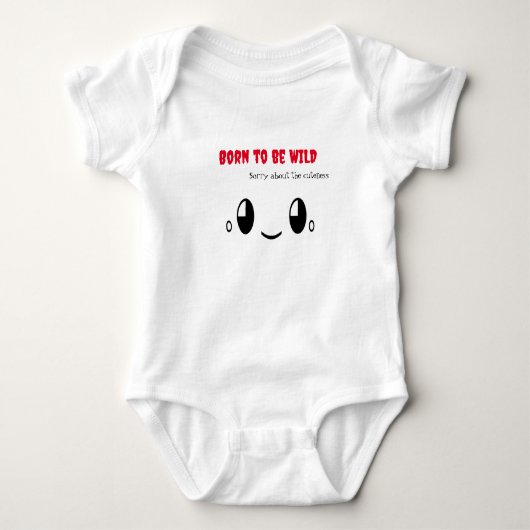 Born to be Wild: Aangenaam Schattigee Baby-outfit Romper (Voorkant)