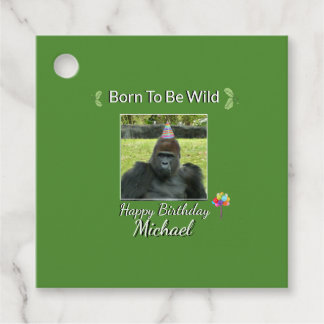 Born to be Wild Green Design Bedankjes Labels