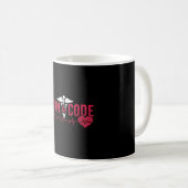 Born To Code Medical Coder ICD Coding Programmer Koffiemok (Voorkant rechts)