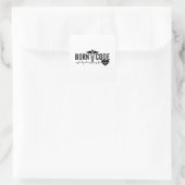 Born To Code Medical Coder Programmer ICD Coding Vierkante Sticker (Tas)