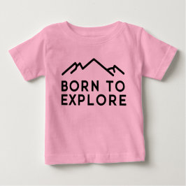 Born To Explore Minimalist Mountain Outline