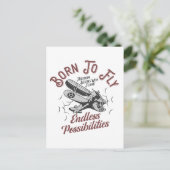 Born to Fly Briefkaart (Staand voorkant)