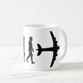 Born to Fly - Pilot Evolution Koffiemok (Voorkant rechts)