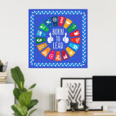Born to Lead SDGs 2030 Wall Art – Birthday Gift Poster (Thuiskantoor)