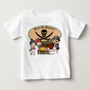 Born To Plunder - Baby Girl Pirates & Treasure