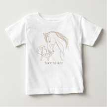 "Born to Ride" Baby Paard T-shirt | Ruitersport T-