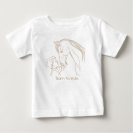 "Born to Ride" Baby Paard T-shirt | Ruitersport T-