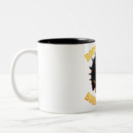 Born to Ride Flaming Skull Helmet Tweekleurige Koffiemok