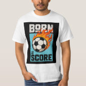 Born to Score T-Shirt – Soccer Player Graphic Tee (Devant)
