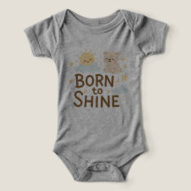 Born to Shine - Baby Sun & Cloud T-Shirt Design