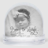 Born to Sleigh Baby Photo Birth Stats Christmas (Arrière)