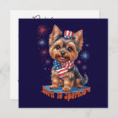 Born to Sparkle - Schattigee 4th of July Platte Ka (Voorkant / Achterkant)