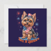 Born to Sparkle - Schattigee 4th of July Platte Ka (Voorkant)